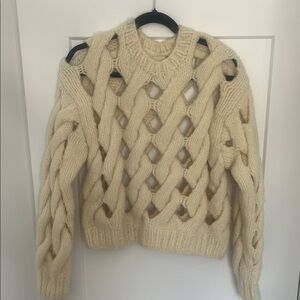 Chunky Knit Cream Sweater